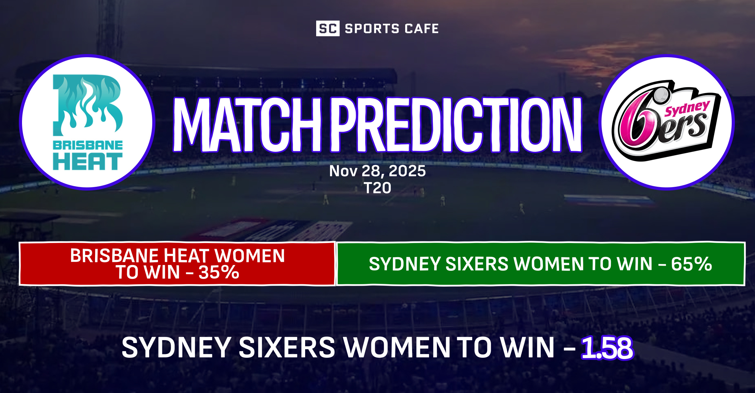 Brisbane Heat Women vs Sydney Sixers Women